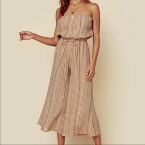 Blue Life Striped Jumpsuit